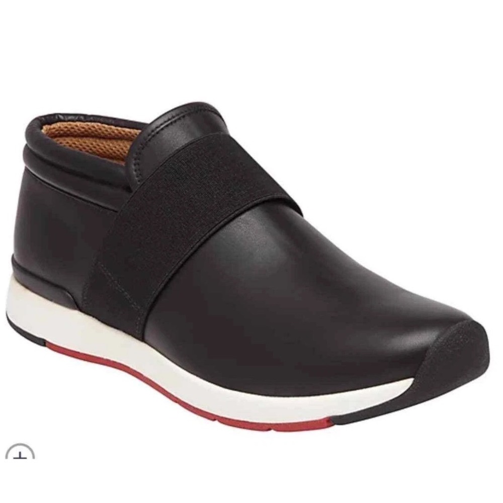 Vionic Calina Slip On Walking Shoe Womens 9 Black Leather High Top
